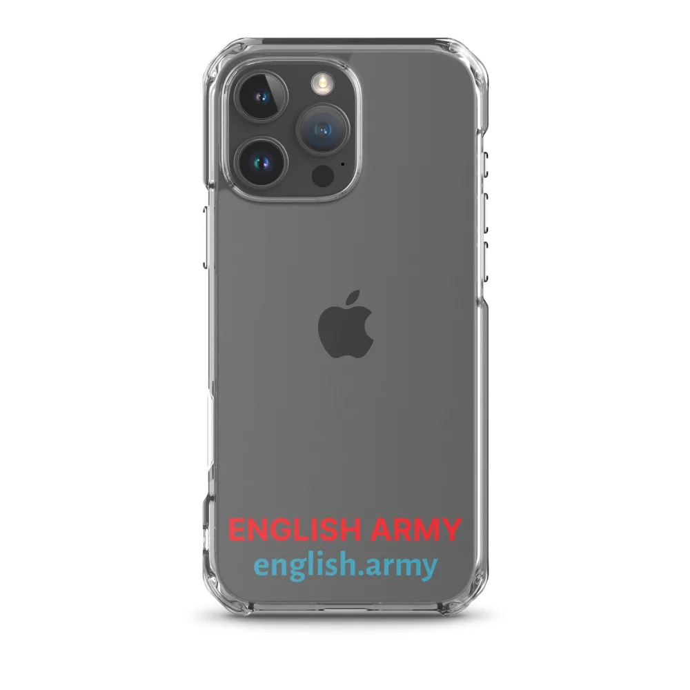 ENGLISCHE ARMEE – Transparente Hülle für iPhone®