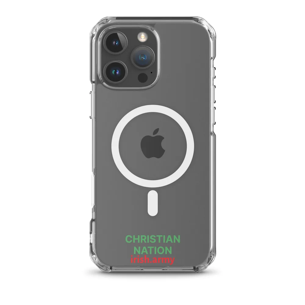 Christian Nation - MagSafe® Clear Case für iPhone®
