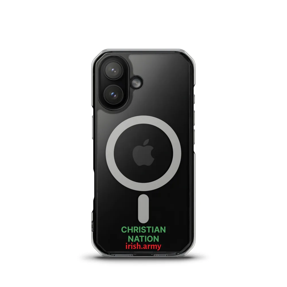 Christian Nation - MagSafe® Clear Case für iPhone®