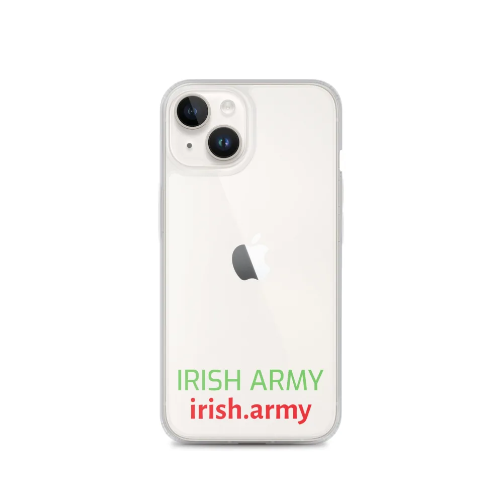 Irische Armee - Transparente Hülle für iPhone®