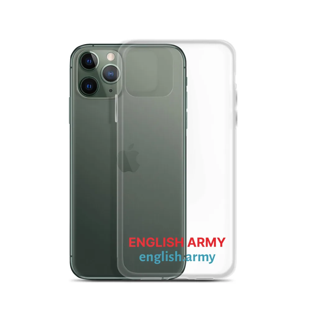 ENGLISCHE ARMEE – Transparente Hülle für iPhone®