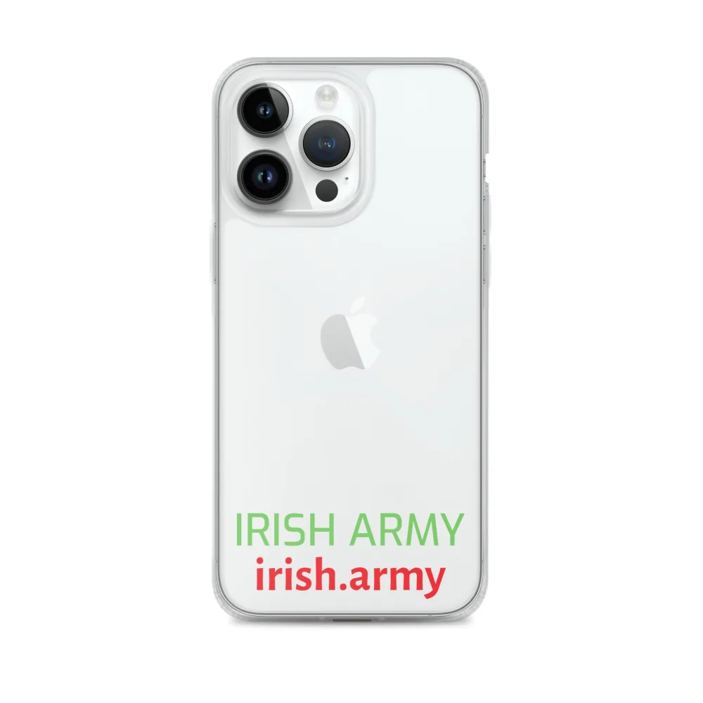 Irische Armee - Transparente Hülle für iPhone®