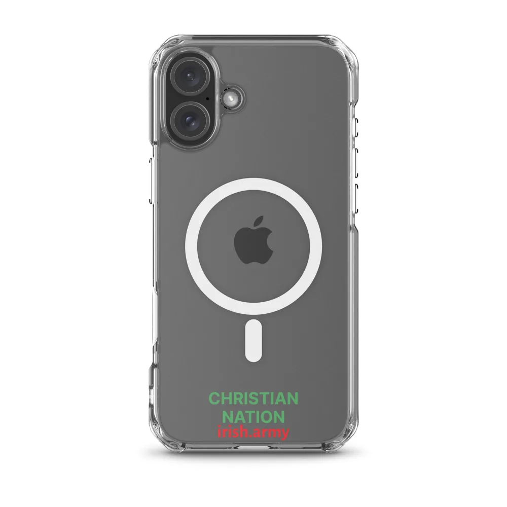 Christian Nation - MagSafe® Clear Case für iPhone®