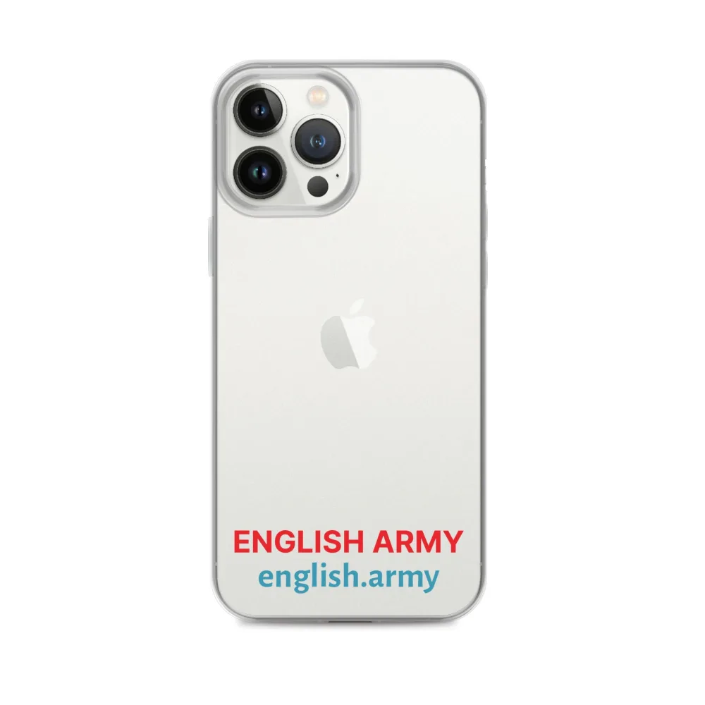 ENGLISCHE ARMEE – Transparente Hülle für iPhone®