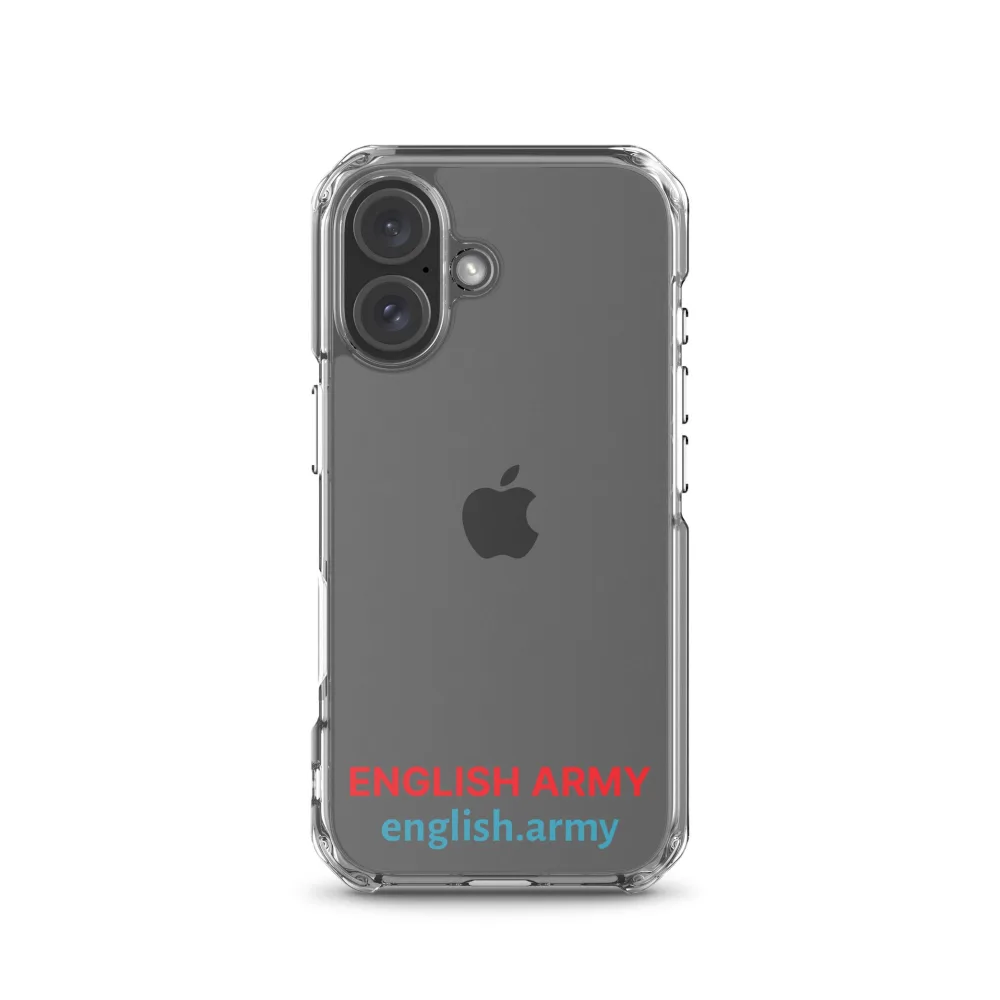 ENGLISCHE ARMEE – Transparente Hülle für iPhone®