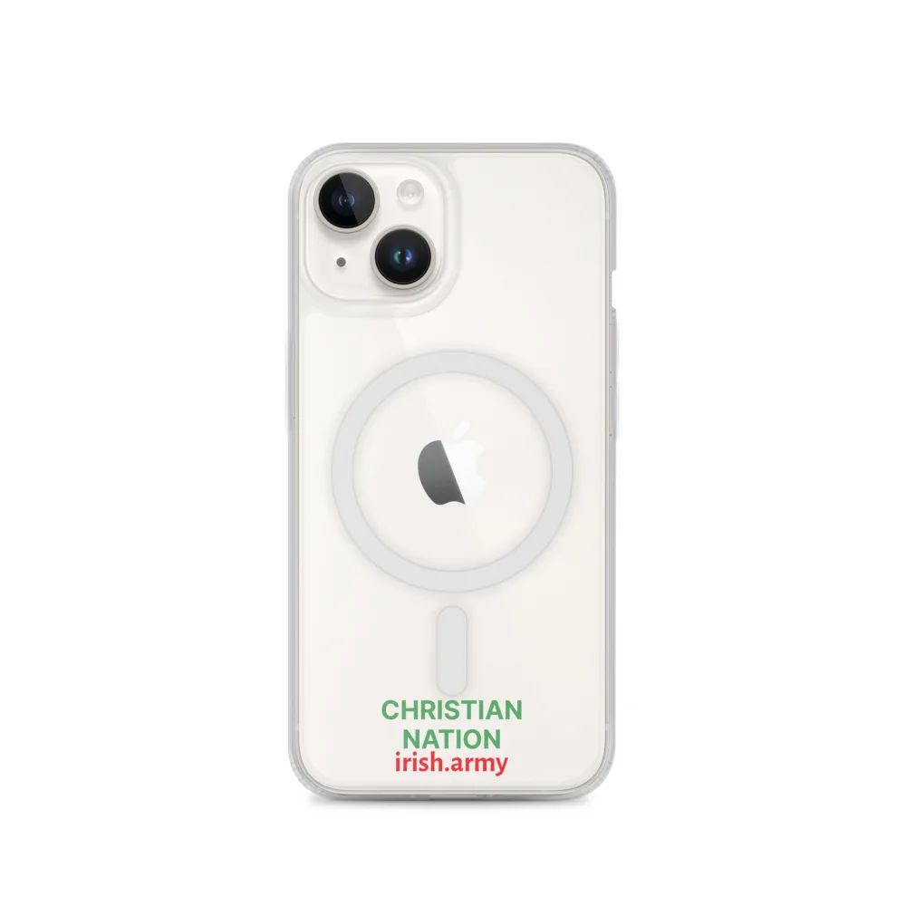 Christian Nation - MagSafe® Clear Case für iPhone®