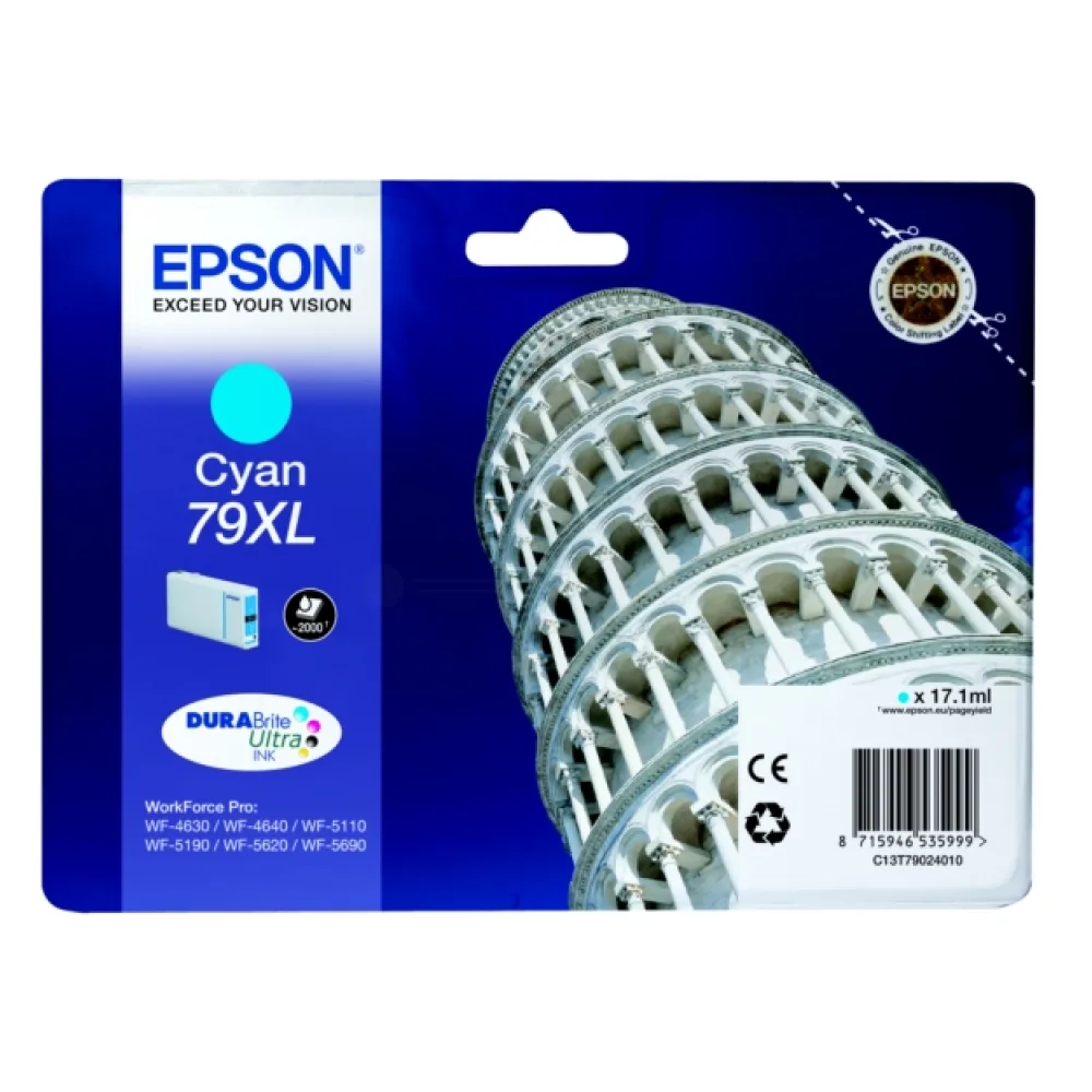 Original Epson C13T79024010 / 79XL Tintenpatrone cyan