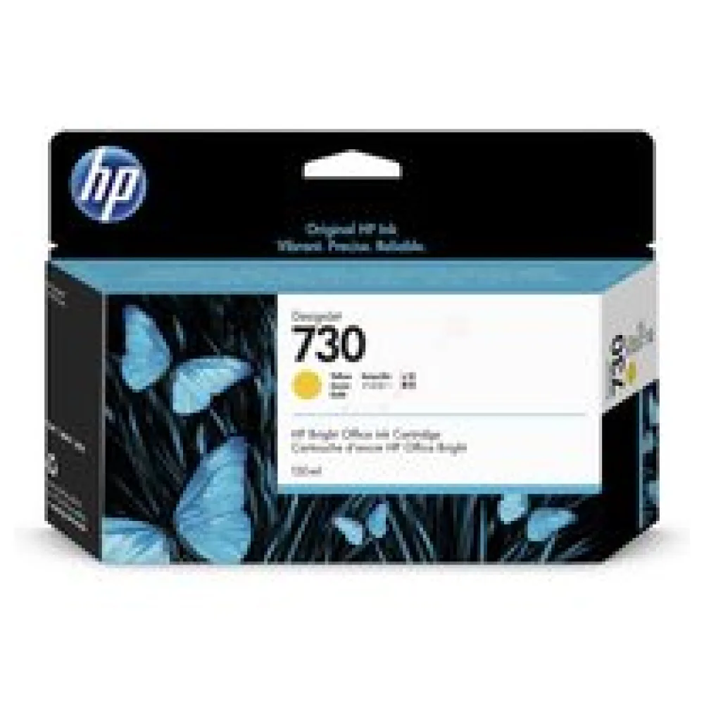 Original HP P2V64A / 730 Tintenpatrone gelb – Bild 2
