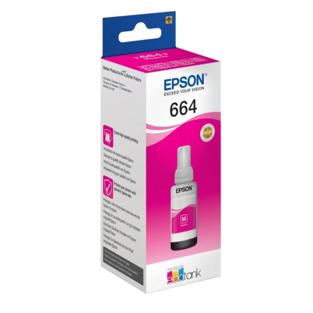 Original Epson C13T664340 / 664 Tintenflasche magenta