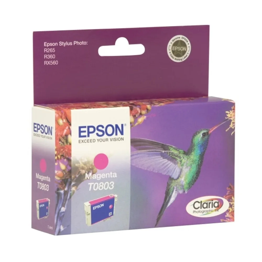 Original Epson C13T08034021 / T0803 Tintenpatrone magenta