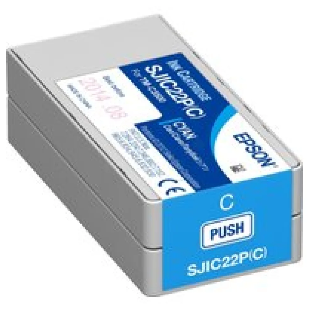 Original Epson C33S020602 / SJIC22P(C) Tintenpatrone cyan – Bild 2