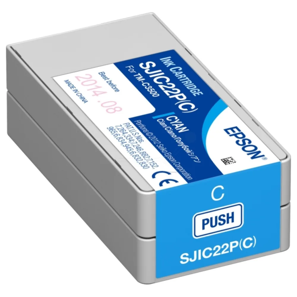 Original Epson C33S020602 / SJIC22P(C) Tintenpatrone cyan