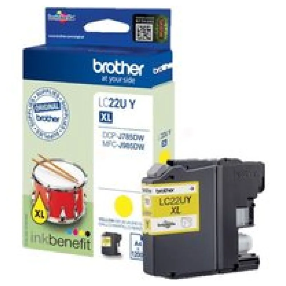 Original Brother LC22UY Tintenpatrone gelb – Bild 2