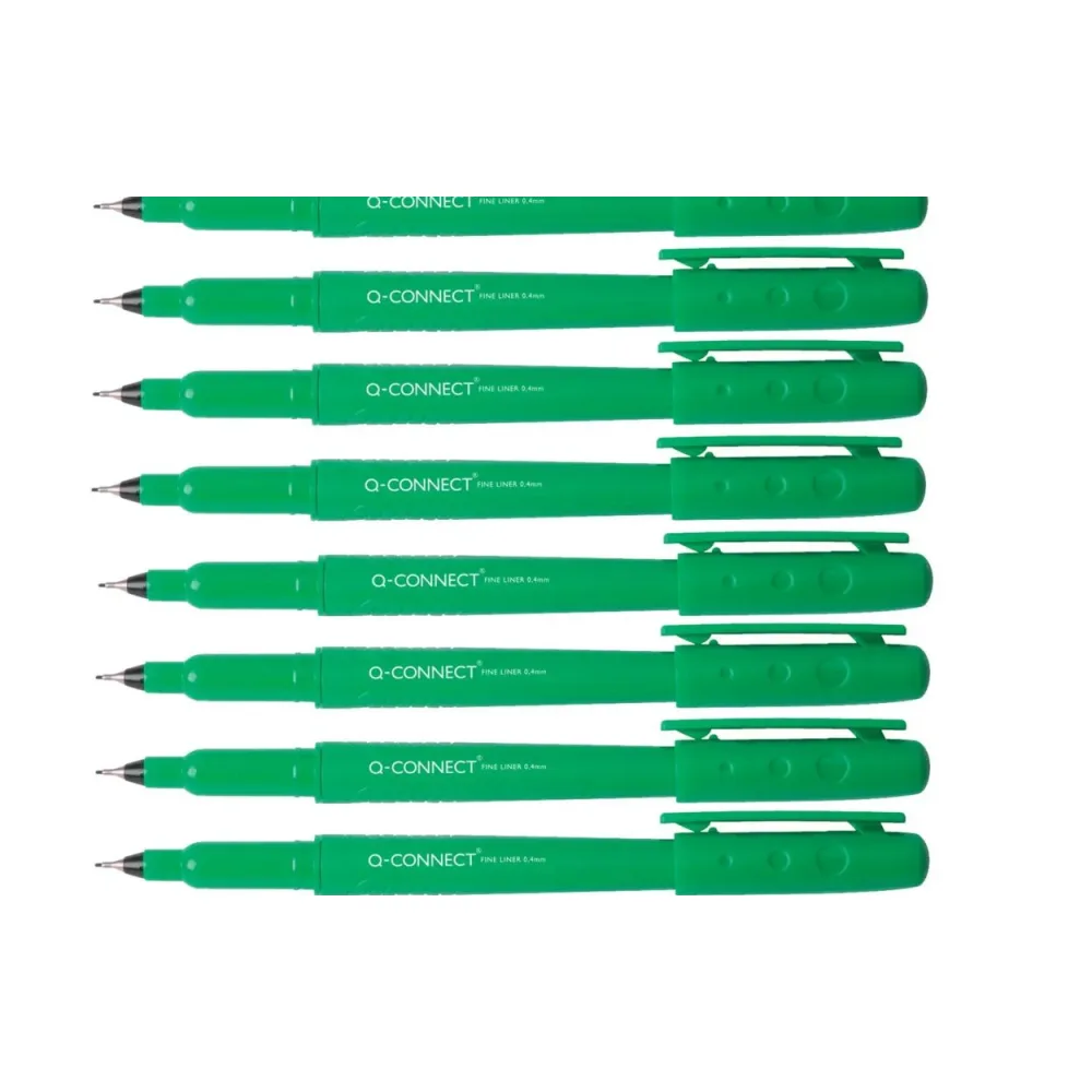 Q-CONNECT Feinliner, 0,4mm, grün, (10 Stück)