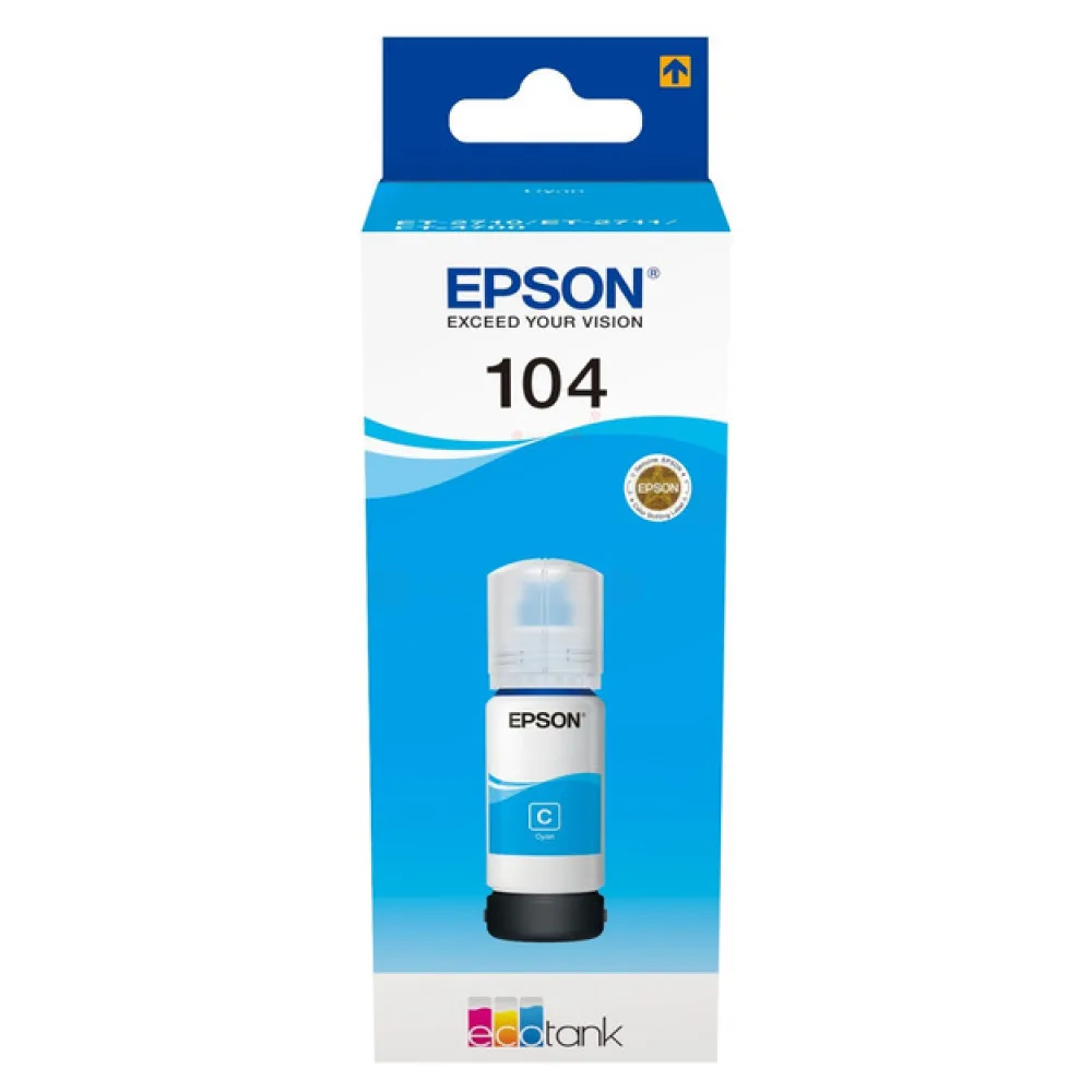 Original Epson C13T00P240 / 104 Tintenflasche cyan