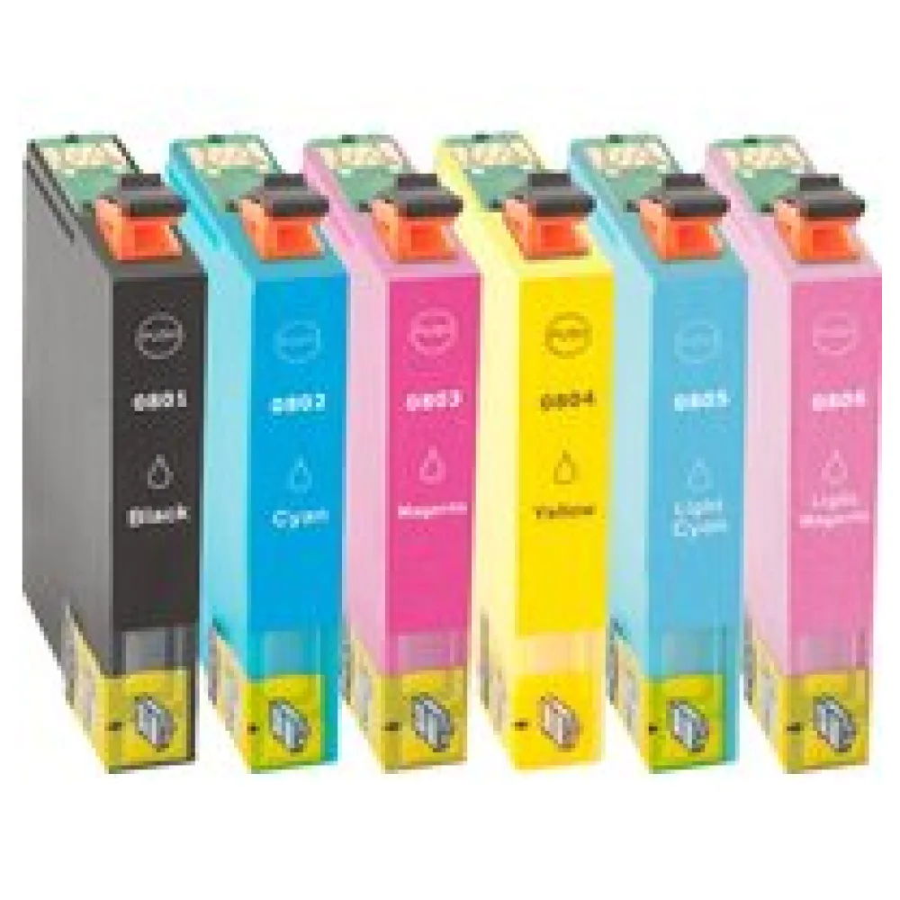 Multipack kompatibel zu Epson C13T08074011 / T0807 enthält 6x Tintenpatrone – Bild 2