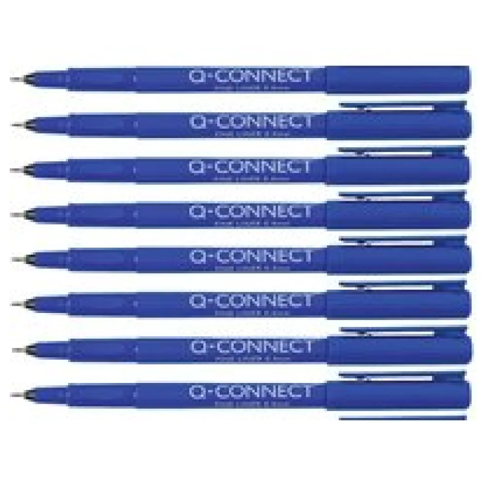 Q-CONNECT Feinliner, 0,4mm, blau, (10 Stück) – Bild 2
