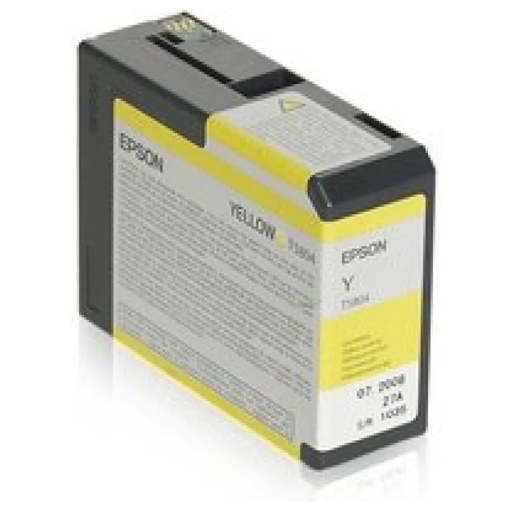 Original Epson C13T580400 / T5804 Tintenpatrone gelb – Bild 2