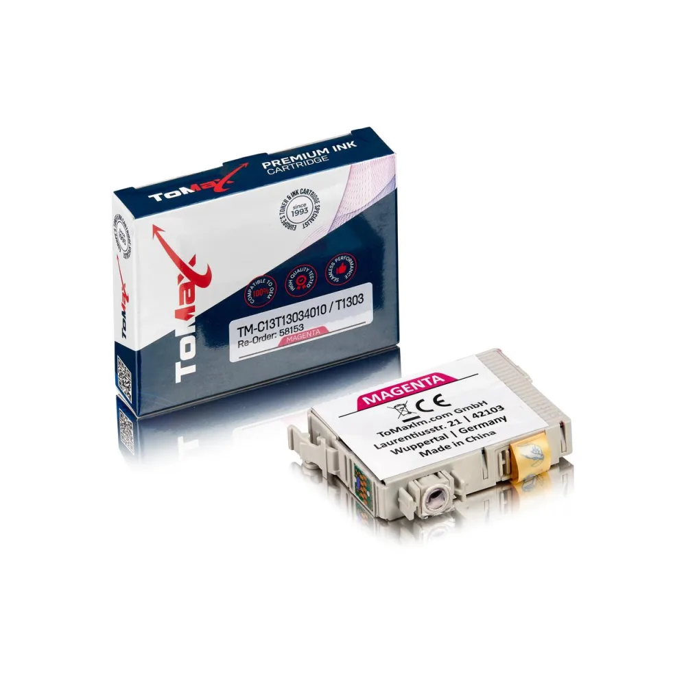 ToMax Premium ersetzt Epson C13T13034010 / T1303 Tintenpatrone, magenta