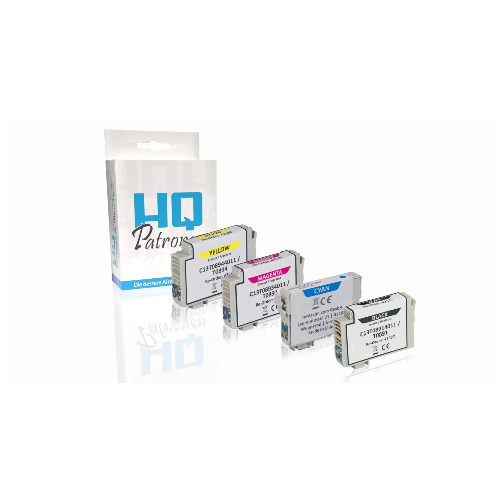 Multipack kompatibel zu Epson C13T08954011 / T0895 enthält 4x Tintenpatrone