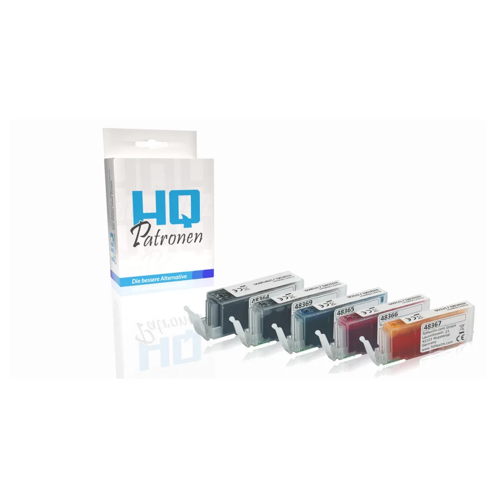 Multipack kompatibel zu Canon 0372C006 / PGI-570 XL / CLI-571 XL enthält 5x Tintenpatrone