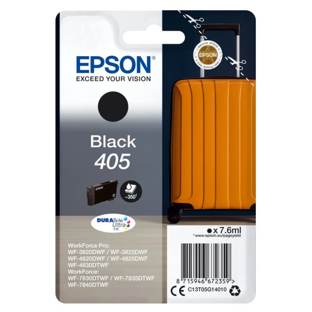 Original Epson C13T05G14010 / 405 Tintenpatrone schwarz