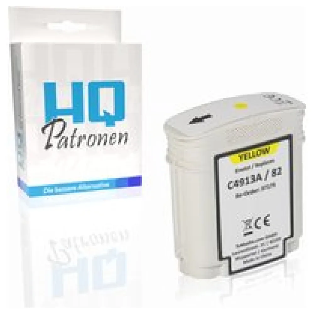 Kompatibel zu HP C4913A / 82 Tintenpatrone, gelb – Bild 2