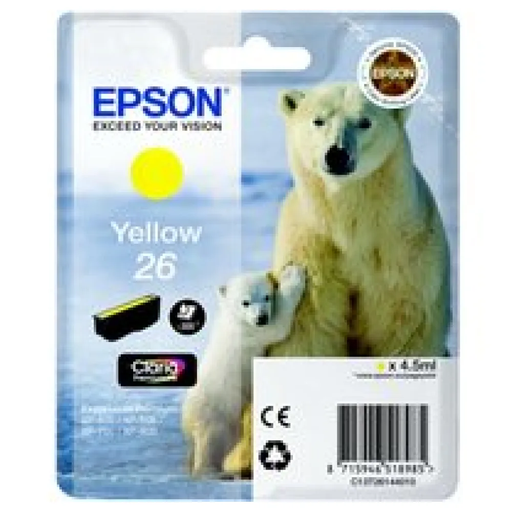 Original Epson C13T26144012 / 26 Tintenpatrone gelb – Bild 2