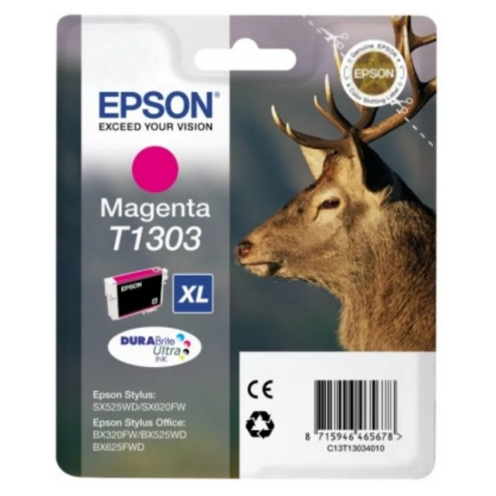 Original Epson C13T13034012 / T1303 Tintenpatrone magenta