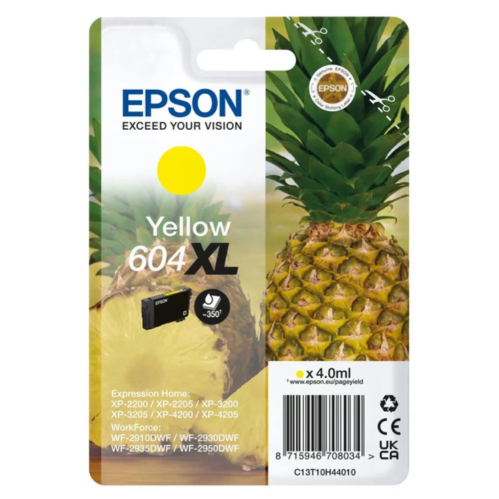 Original Epson C13T10H44010 / 604XL Tintenpatrone gelb