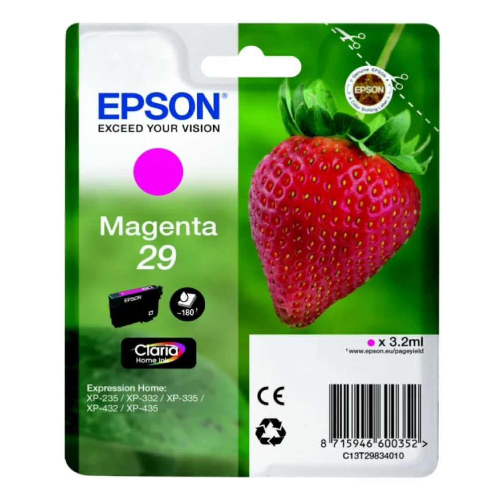 Original Epson C13T29834012 / 29 Tintenpatrone magenta