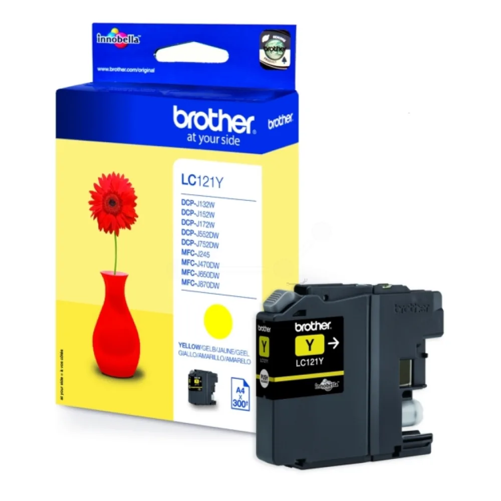 Original Brother LC121Y Tintenpatrone gelb