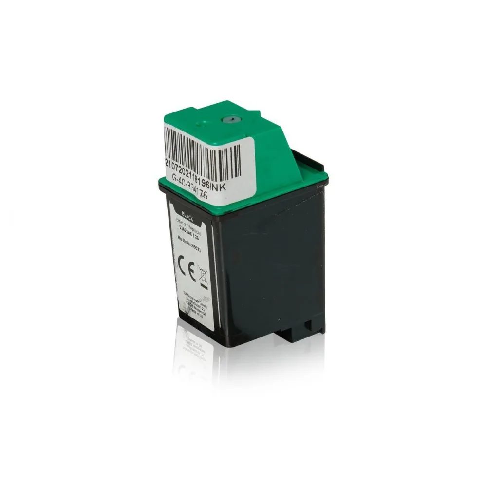 Kompatibel zu HP 51626AE / 26 Druckkopfpatrone, schwarz