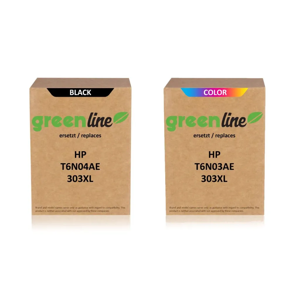 greenline Multipack ersetzt HP N9K08AE / 304XL enthält 2x Druckkopfpatrone