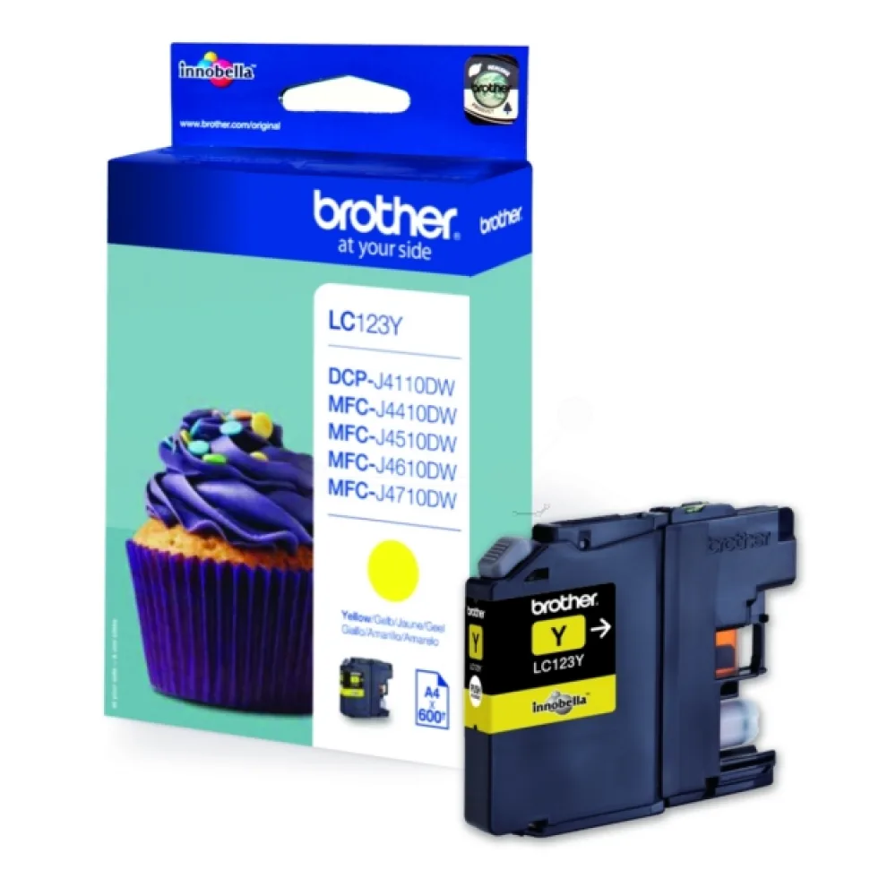 Original Brother LC123Y Tintenpatrone gelb
