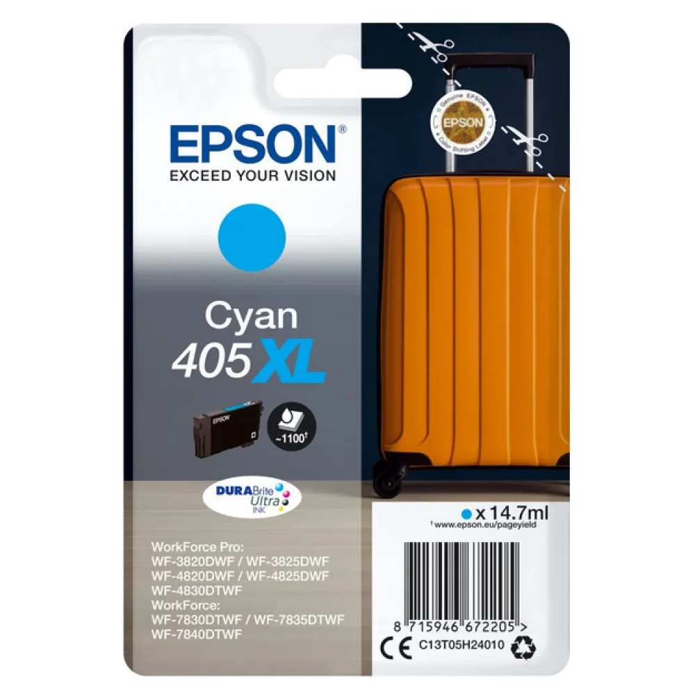 Original Epson C13T05H24010 / 405XL Tintenpatrone cyan