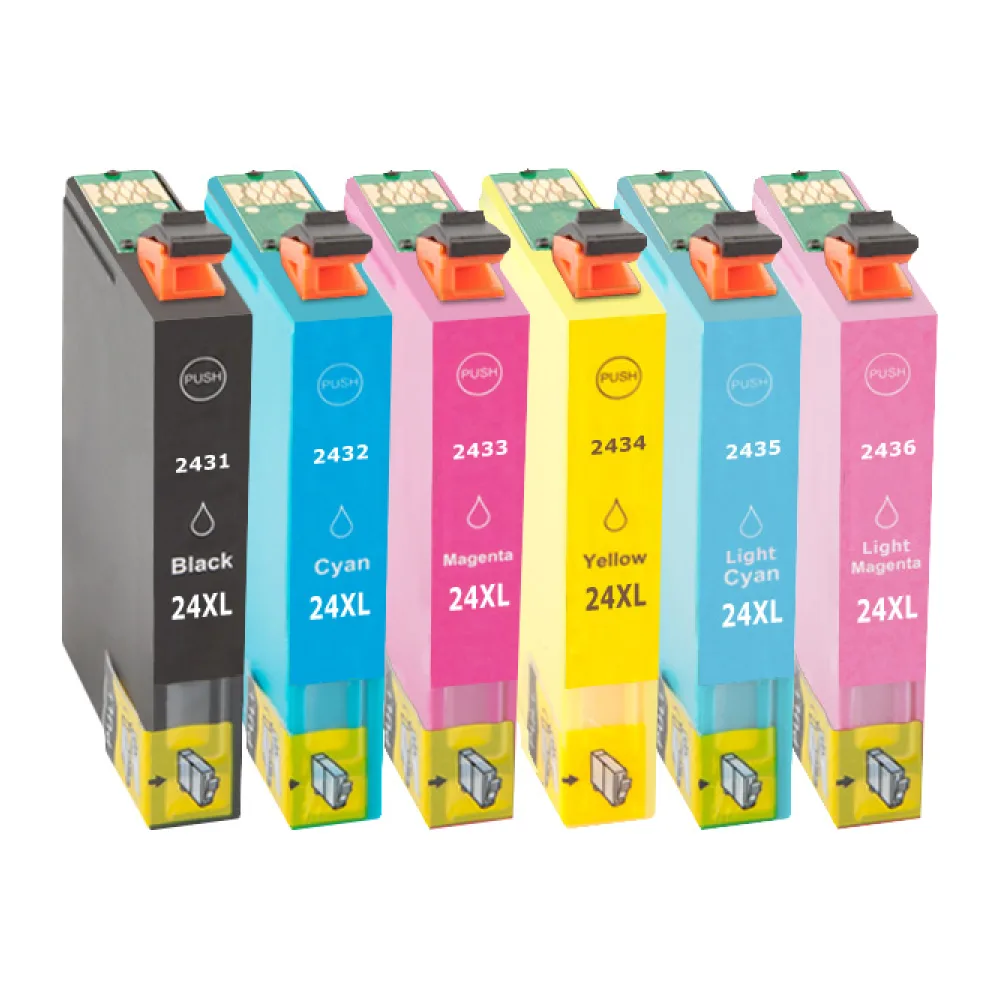 Multipack kompatibel zu Epson C13T24314010 / 24XL enthält 6x Tintenpatrone
