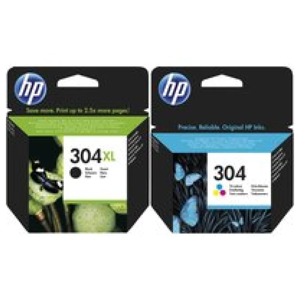 Original HP Patronen 304XL / 304 Set N9K08AE N9K05AE Mehrfarbig – Bild 2