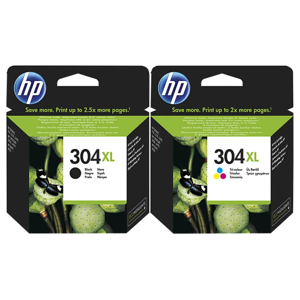 Original HP Patronen 304XL Set N9K08AE N9K07AE Mehrfarbig