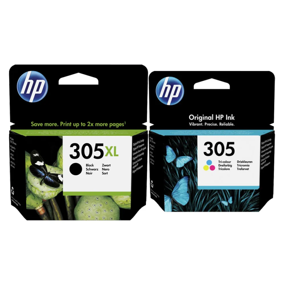 Original HP 305XL + 305 Druckkopfpatrone Multipack