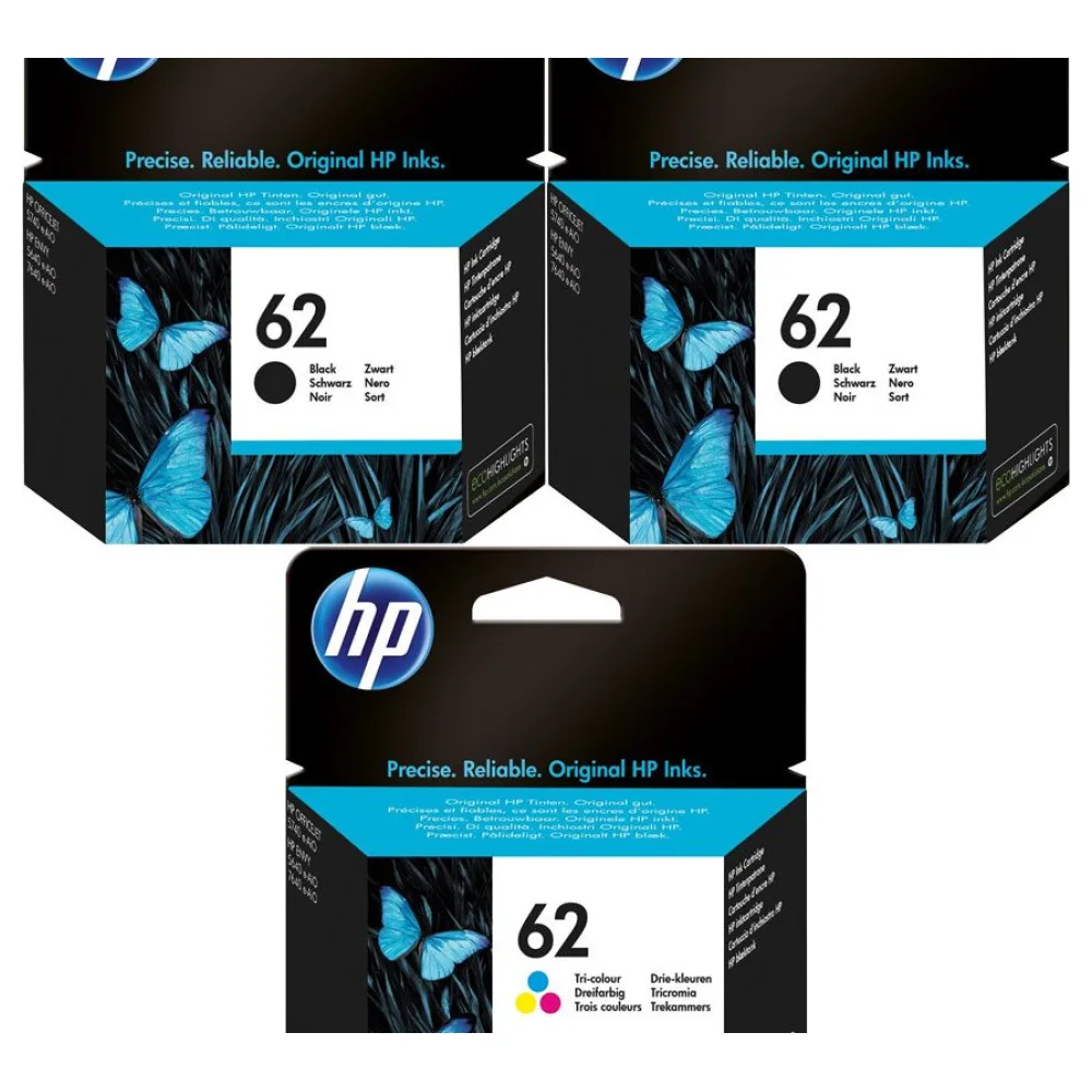Original HP 62 Druckkopfpatrone Multipack