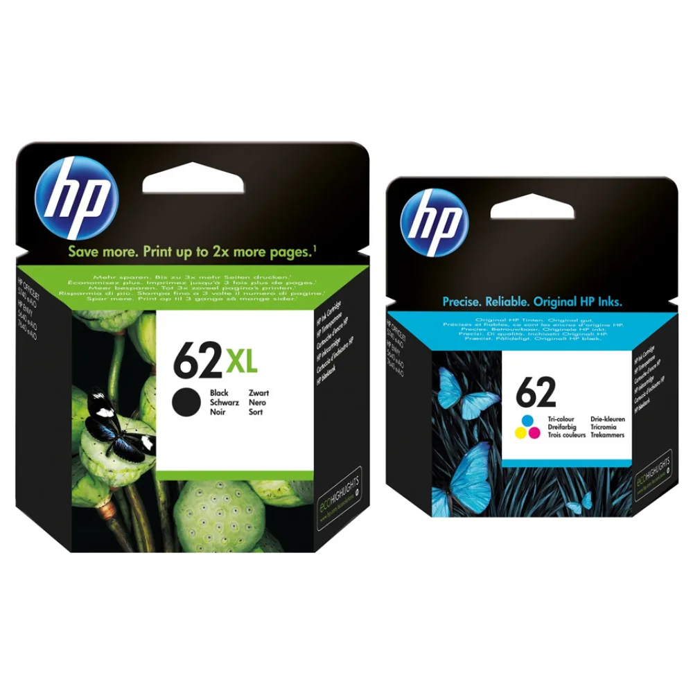 Original HP 62XL + 62 Druckkopfpatrone Multipack