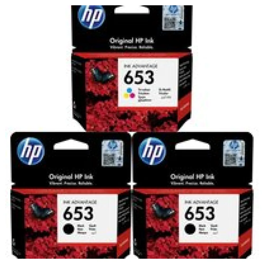 Original HP Patronen 653 3er Set 3YM75AE 3YM74AE Mehrfarbig – Bild 2