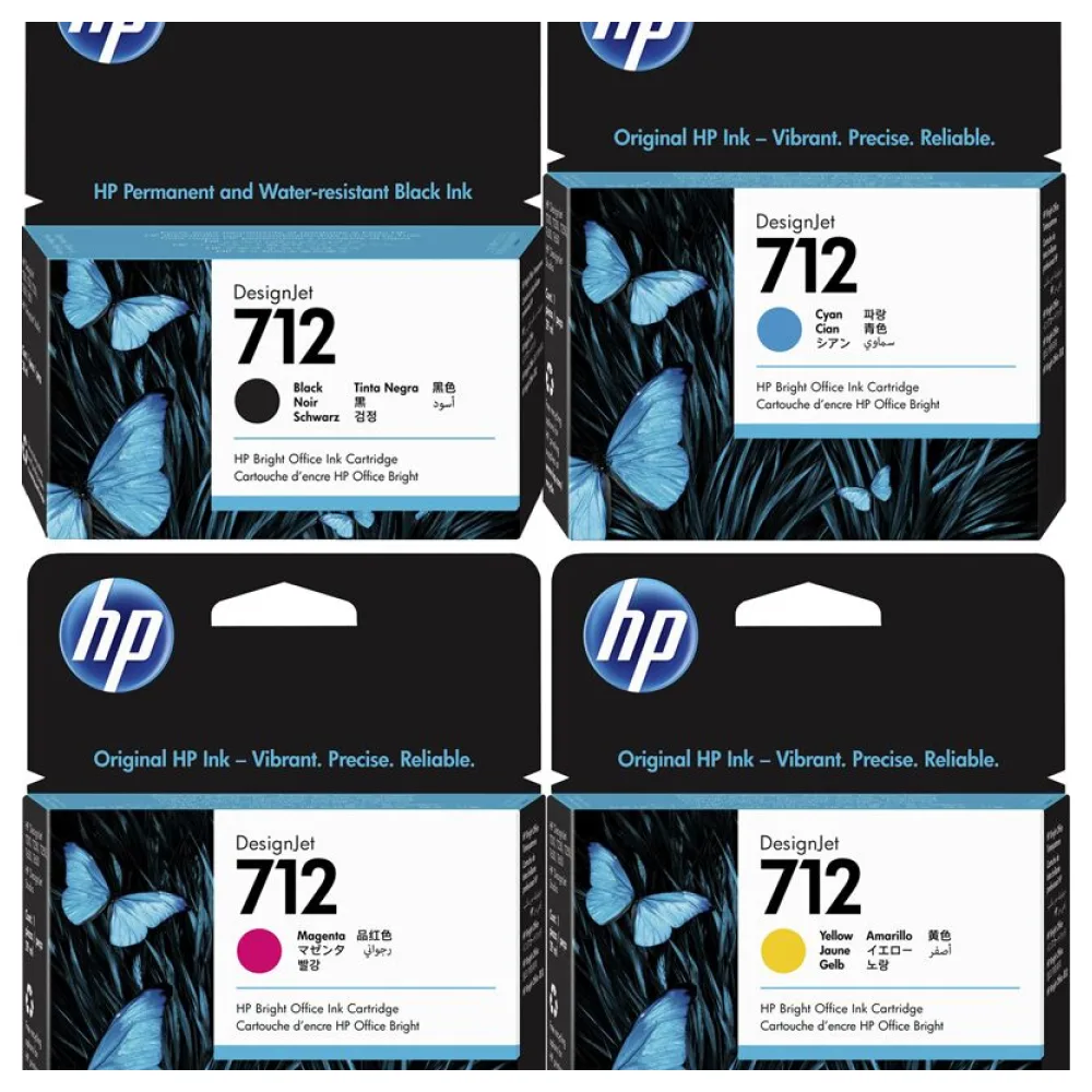 Original HP 712 Tintenpatrone Multipack
