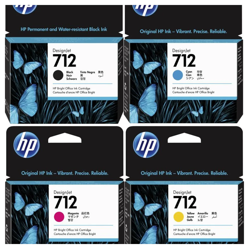 Original HP 712 Tintenpatrone Multipack