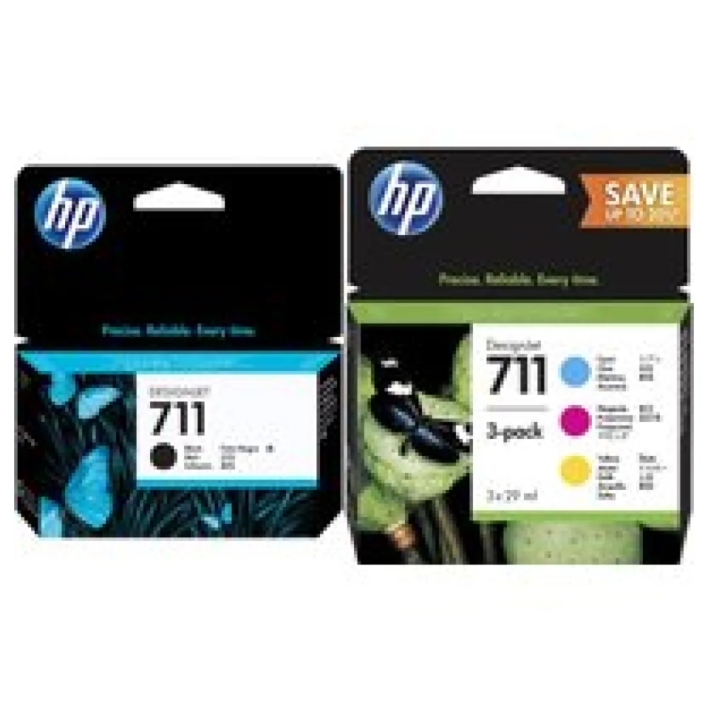 Original HP CZ129A + 711 C, M, Y Tintenpatrone Multipack – Bild 2