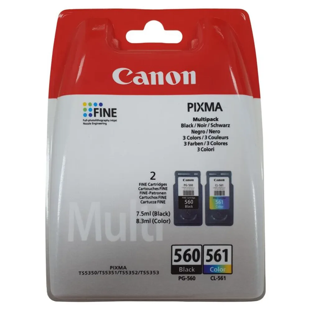 Original Canon 3713C001 / PG560 + CL561 Druckkopfpatrone Multipack