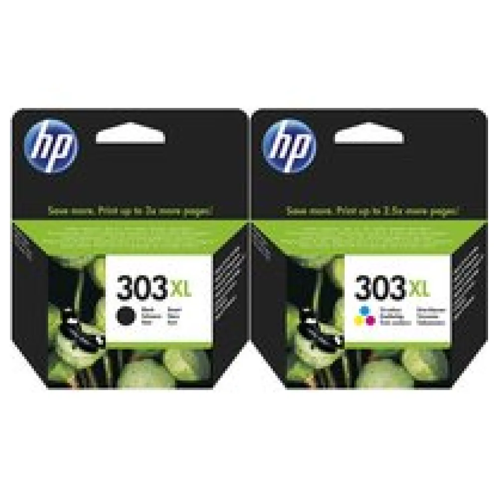 Original HP 303 XL T6N03AE + T6N04AE Druckkpofpatrone Multipack – Bild 2