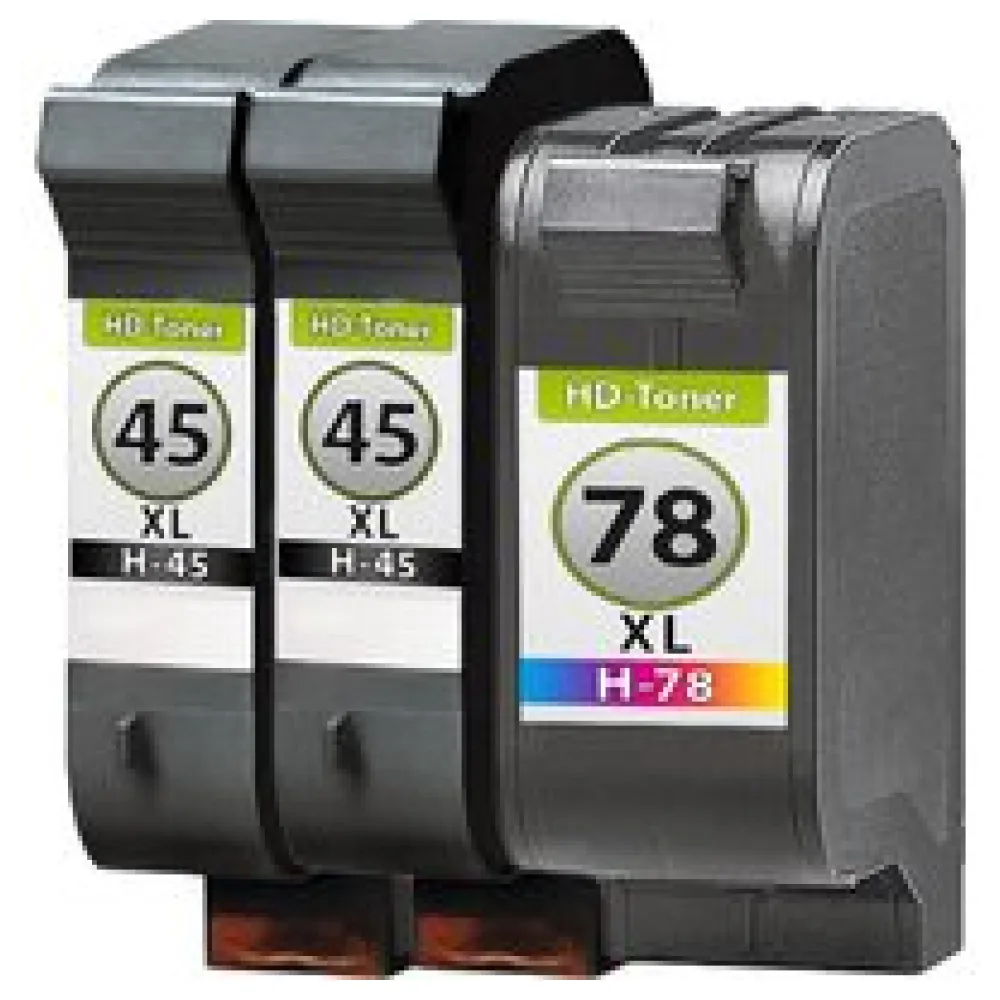 Multipack Kompatibel zu HP 45 51645ae / 78 C6578AE enthält 3x Druckkopfpatrone – Bild 2