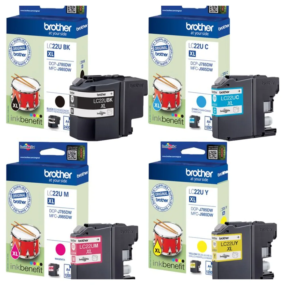 Original Brother LC-22U Tinte Multipack